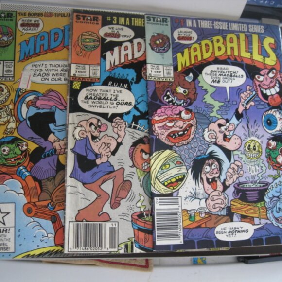 Set of 3 Vintage Madballs Comic Books - Picture 1 of 5